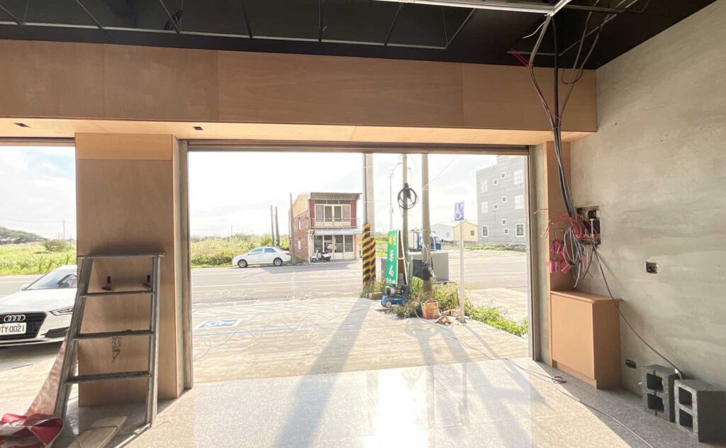 店面自動門施工階段圖