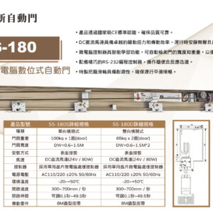 130公斤級雙開自動門機(SS-180D)