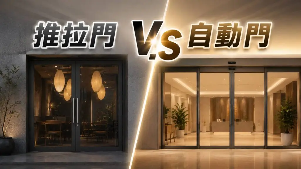 地鉸鏈推拉門-vs.-自動門怎麼選？價格、便利性與使用情境一次比較